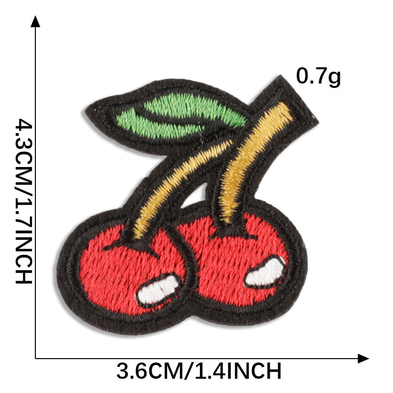 Wholesale Computer embroidery heart patch accessories embroidery cloth patch